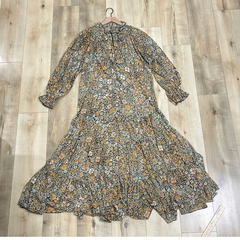 Free People Multicolor Floral Long Sleeve Dress